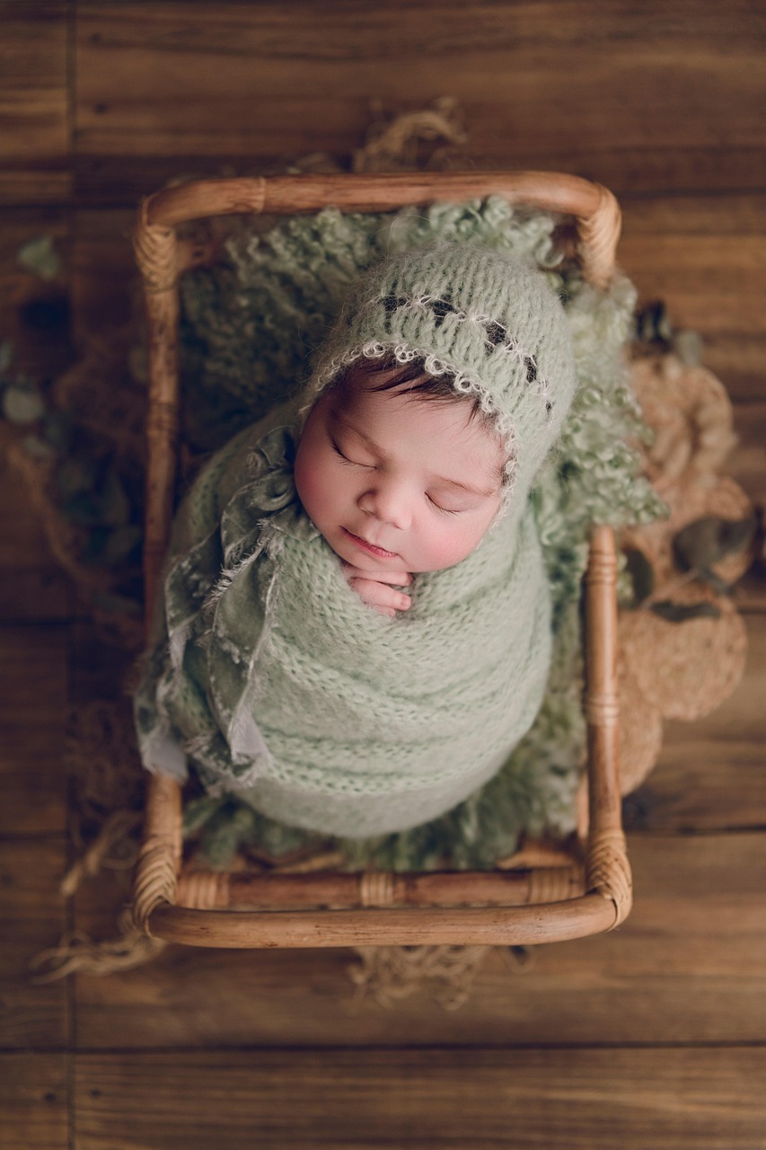 baby, infant, swaddle, newborn photographer, newborn photography, photography, top view